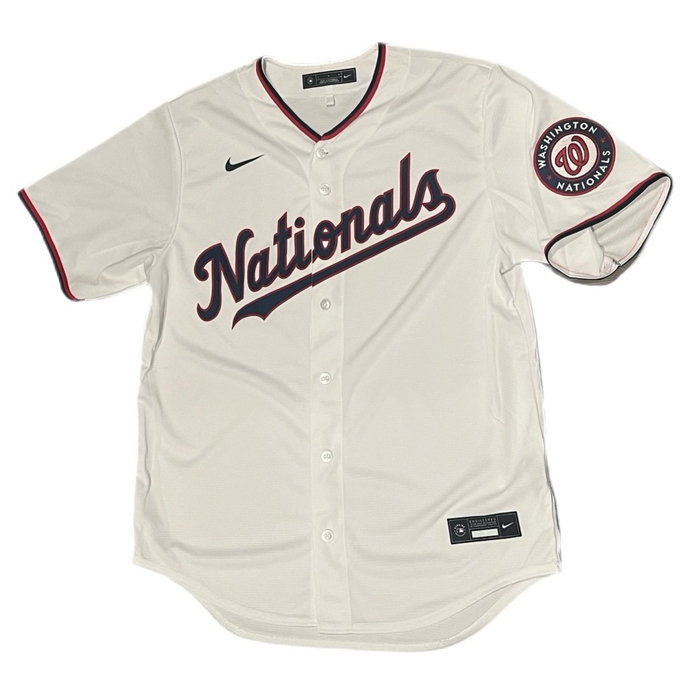 Nike MLB Washington Nationals Home Replica Jersey White Size Large NWOT